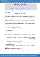 Đề thi học kì 1 Văn 8 - Đề số 10